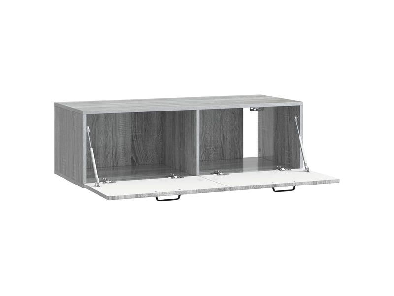 Meuble tv - banc tv - meuble de rangement mural sonoma gris 98 x 41 x 30 cm bois d'ingénierie  - Conforama E