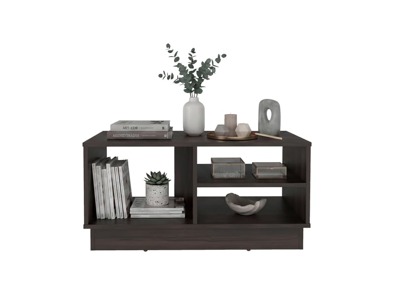  Table basse caoba de 80 cm, noyer  - Conforama D
