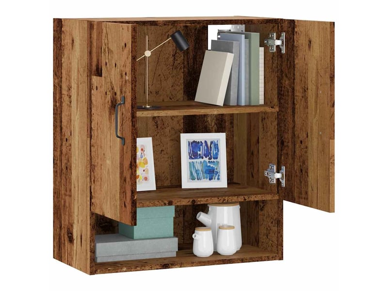  Armoire murale salon, meuble de rangement vieux bois 60x31x70 cm bois d'ingénierie shl2131  - Conforama B