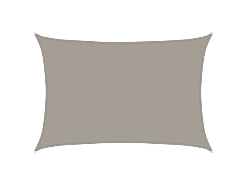  Voile d'ombrage - voile d'ombre - voile parasol 160 gm² rectangulaire gris clair 5x6 m pehd  - Conforama A