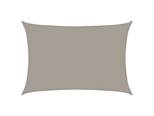 Voile d'ombrage - voile d'ombre - voile parasol 160 gm² rectangulaire gris clair 5x6 m pehd