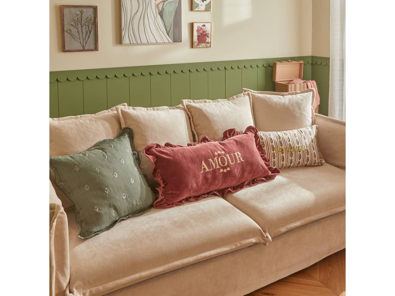  Coussin mona carré 55x55cm vert MONA - Conforama B