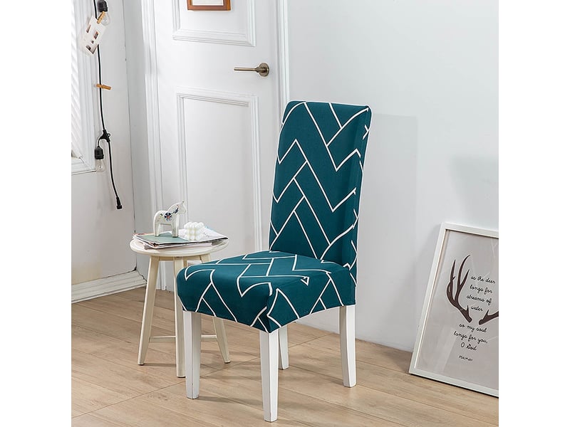  Housse de salle à manger amovible lavable moderne (bleu) 6pcs  - Conforama B