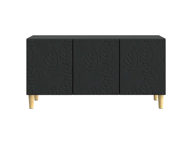  Meuble tv - banc tv - meuble de rangement 99 x 34,5 x 50 cm noir bois d'ingénierie  - Conforama E
