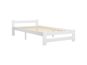Lit simple 90x200 cm    coloris blanc