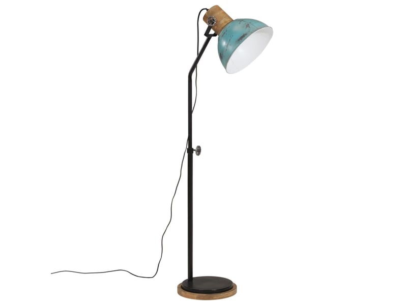  Lampadaire salon, lampe sur pied 25 w bleu délavé 30x30x100-150 cm e27  - Conforama A
