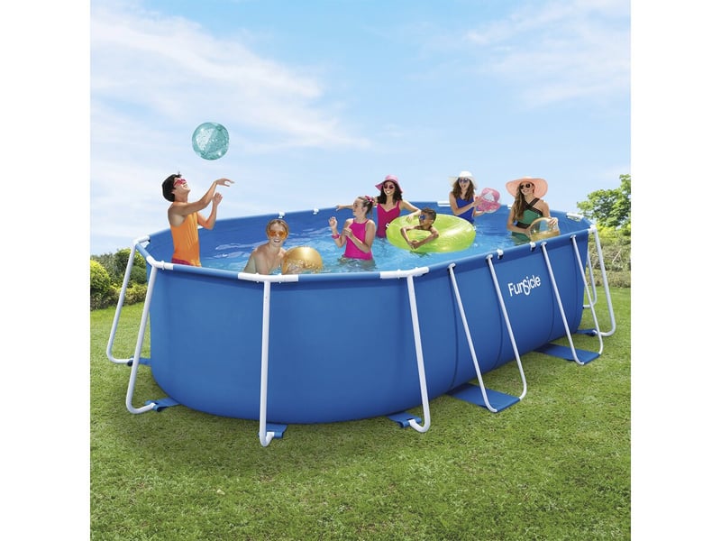  Piscine tubulaire ovale tina - 4,88 x 3,05 x 1,07 m  - Conforama B