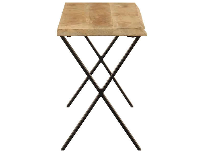  Banc avec bord vivant 105 cm bois de manguier massif  - Conforama C