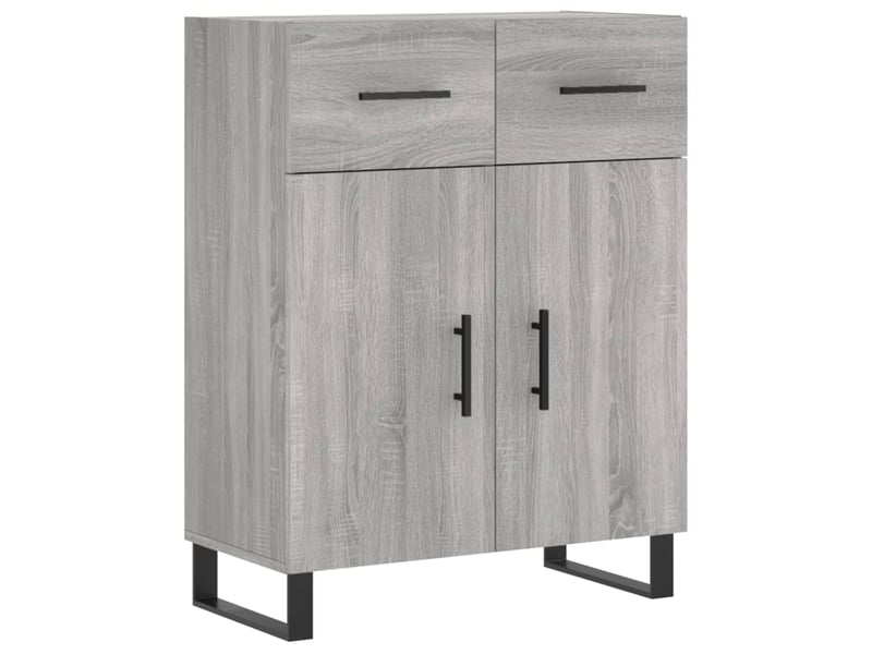  Buffet - bahut - meuble de rangement sonoma gris 69,5x34x90 cm bois d'ingénierie  - Conforama A
