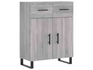 Buffet - bahut - meuble de rangement sonoma gris 69,5x34x90 cm bois d'ingénierie