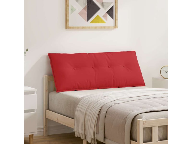Coussin de dos, coussin de dossier rouge 120 x 19 x 50 cm tissu cf54993 - Conforama B
