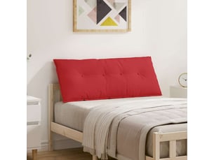 Coussin de dos, coussin de dossier rouge 120 x 19 x 50 cm tissu cf54993