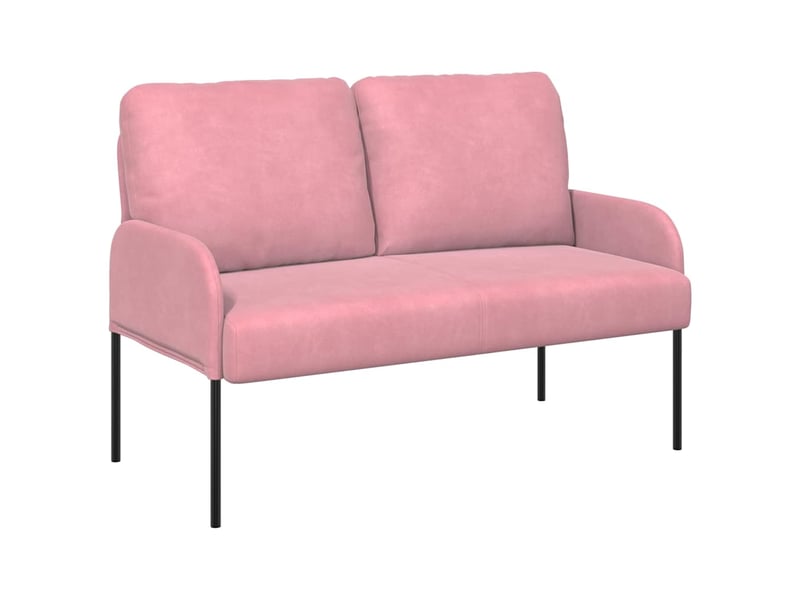  Canapé droit, sofa, canapés avec coussin 110cm rose contreplaqué cf22381  - Conforama A