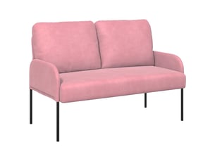 Canapé droit, sofa, canapés avec coussin 110cm rose contreplaqué cf22381