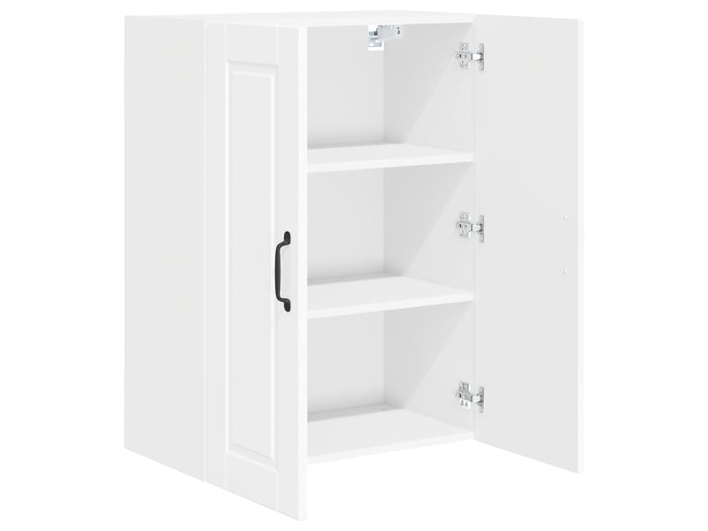  Meuble mural de cuisine, armoire de cuisine blanc brillant 60x31x80cm  - Conforama E