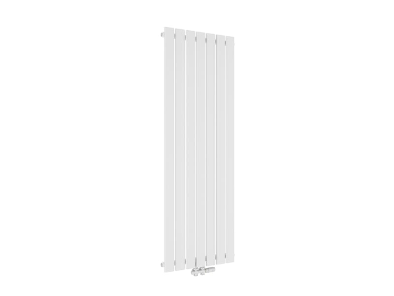  Emke radiateur à eau chaude, radiateur plat seule couche connexion centrale, montage mural vertical design, blanc 160 x 53,8 cm, 877w  - Conforama A