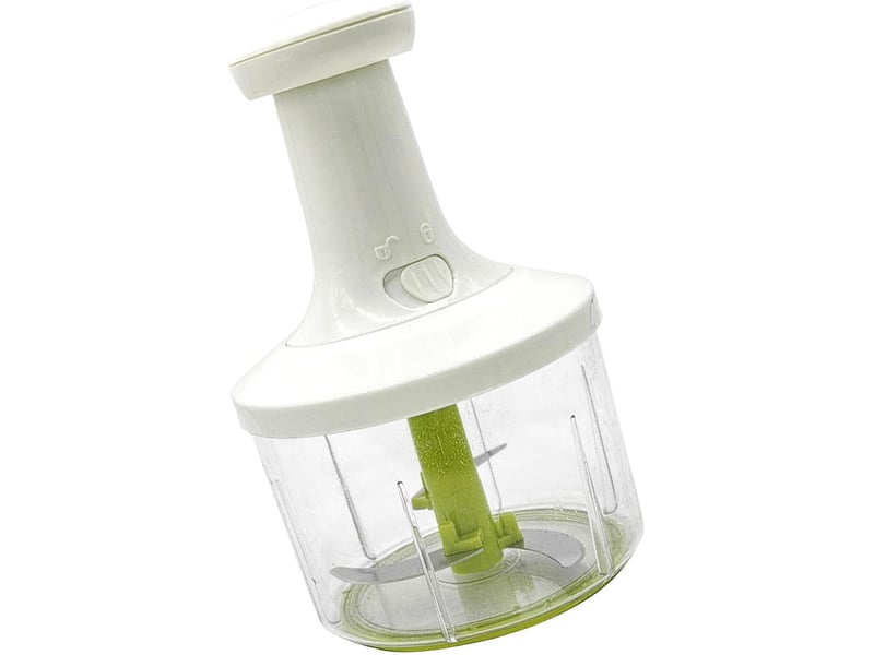  Hachoir manuel de cuisine, légumes multifonction pour oignons, ail, herbes, noix, fruits, robot culinaire à pression manuelle  - Conforama E