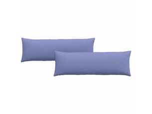 Lot de 2 coussins de canapé, coussins décoratifs tissu bleu denim 120 x 40 cm cf58783