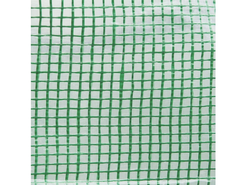  Serre tunnel de jardin 200 x 300 x 200 cm – verte – porte à enroulement et fenêtres d'aération  - Conforama E