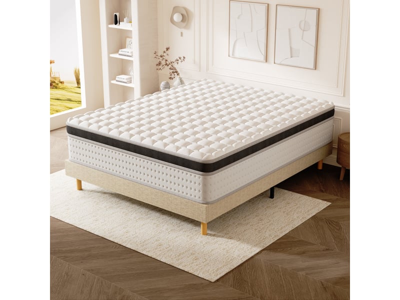  Ensemble matelas + sommier 160x200 cm, mousse à mémoire de forme,épaisseur du matelas 30cm  - Conforama E