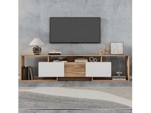 Meuble tv coloris bicolore 180 cm <strong>TCQPZ</strong>  <strong></strong>