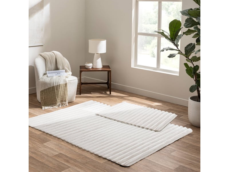  Tapis imitation fourrure boudoir 120x170cm naturel  - Conforama E