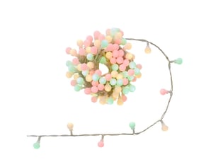 Guirlande lumineuse boules d'extérieur 17,5 m 233 led blanc froid 13 fonctions sur secteur