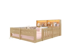 Lit avec rangement 140x200 cm <strong>HAUSS SPOLE</strong>  <strong></strong> coloris naturel