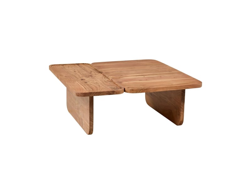 Table basse de salon en bois massif d'acacia tipperary  - Conforama A