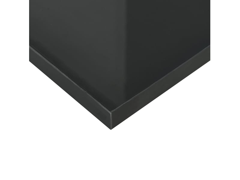  Table basse avec plateau en verre trempé, led réglable et roulettes, pour salon moderne, noir et blanc, 80 × 80 × 40 cm  - Conforama E