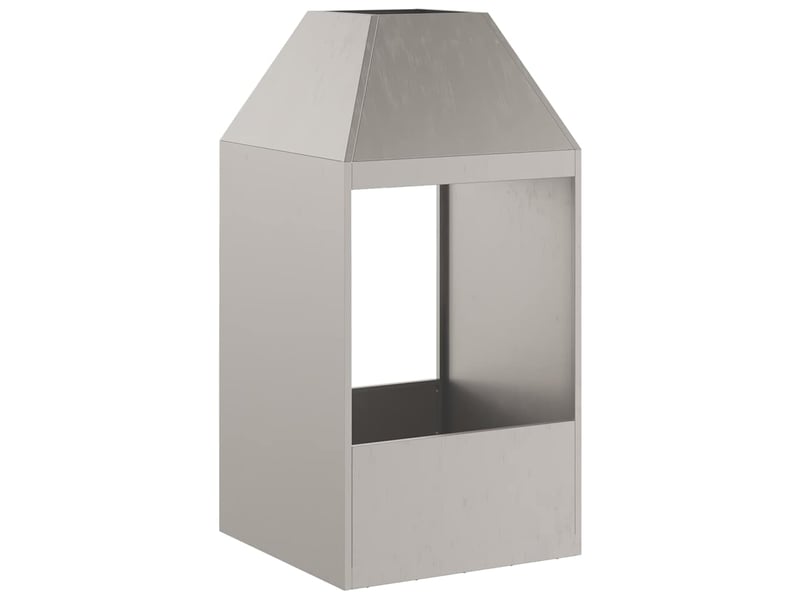  Brasero exterieur, foyer camping rouillé 50x50x100 cm acier patiné shl95426  - Conforama E