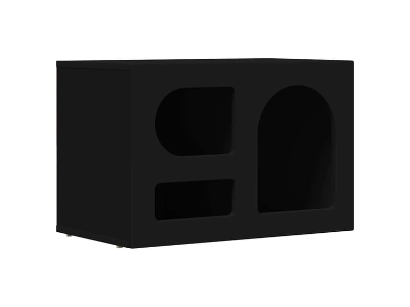  Meuble tv - banc tv - meuble de rangement elst 60 x 35 x 40 cm noir bois d'ingénierie  - Conforama A