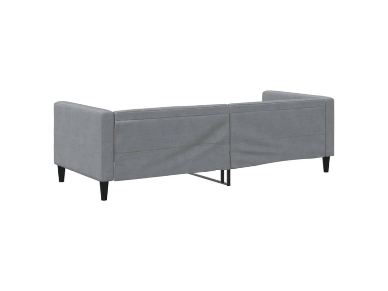  Lit simple- lit adulte -  lit de repos sans matelas gris clair 80x200 cm tissu  - Conforama D