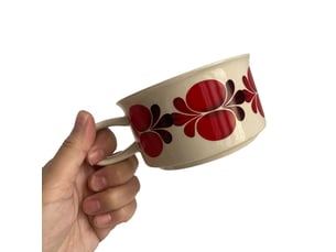 Tasse en céramique, motif fleur boule de feu, 270 ml, à l’unité