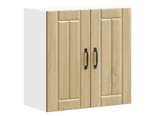 Meuble de rangement, armoire murale de cuisine lucca chêne sonoma bois ingénierie shl5608