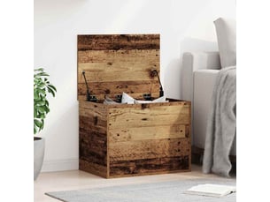 Boîte de rangement, coffre de rangement bois ancien 60x42x46 cm