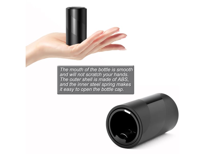  Décapsuleur automatique magnétique pour bouteille de bière, cadeau pour homme, fête des pères, cadeau de noël, ouvre-bouteille en abs argenté  - Conforama C