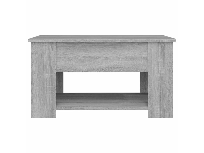  Table basse rectangulaire | table de salon sonoma gris 79x49x41 cm bois d'ingénierie shl9614  - Conforama E