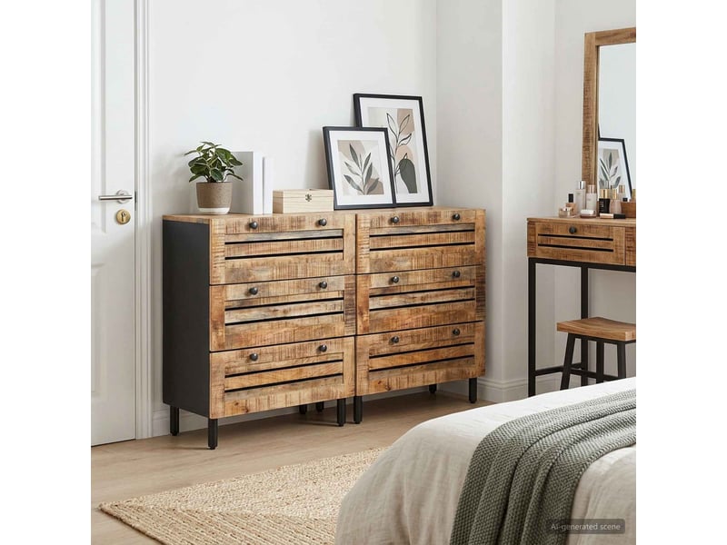  Armoires de rangement 2 pcs 120 x 33 x 75 cm multicolore shl9857  - Conforama B