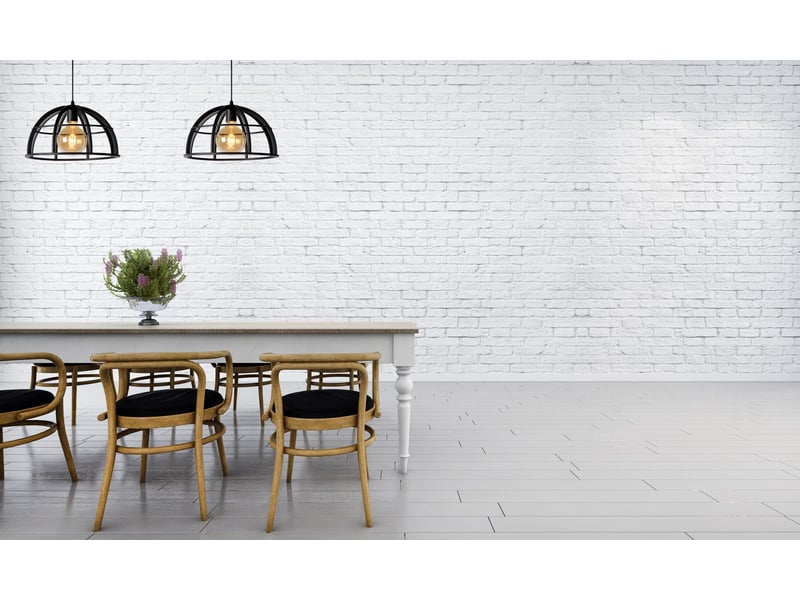 Suspension led dimmable 60 w 2xe27 métal noir - lucide - dikra  - Conforama E