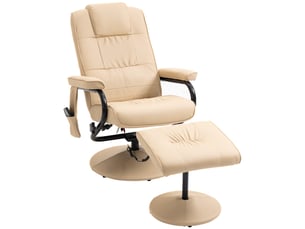 Fauteuil relax électrique   Tissu blanc