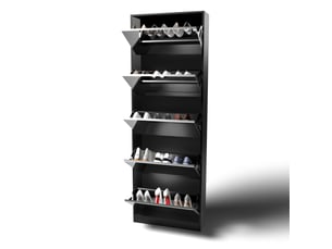 Meuble à chaussures 15 paire(s)  <strong>DESVIAE</strong>  <strong></strong> coloris noir