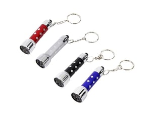 8 pièces led mini torche, lampes de poche keychain led keychain pour camping enfants party favors, lampe de voyage portable camping,pêche et autres ac