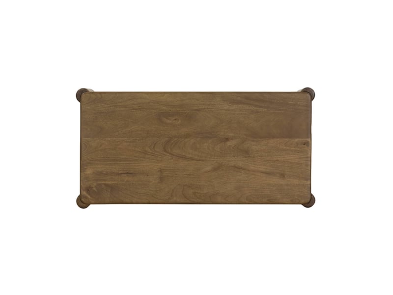  Table basse exotique rectangulaire bois de manguier noyer - petra  - Conforama E