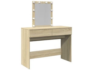 Coiffeuse 0 tiroir(s) Miroir Led avec 0 tabouret(s) inclu(s)     coloris beige