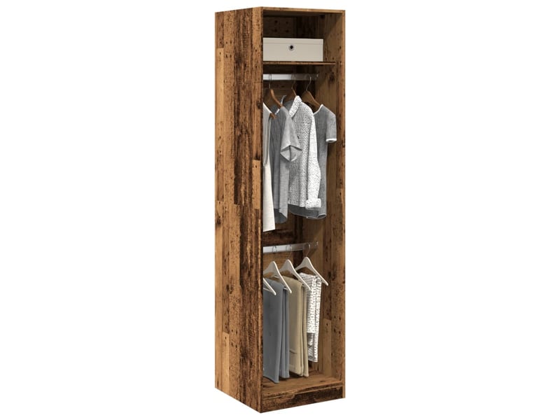  Garde-robe, armoire de rangement vieux bois 50x50x200 cm bois d'ingénierie shl39133  - Conforama B