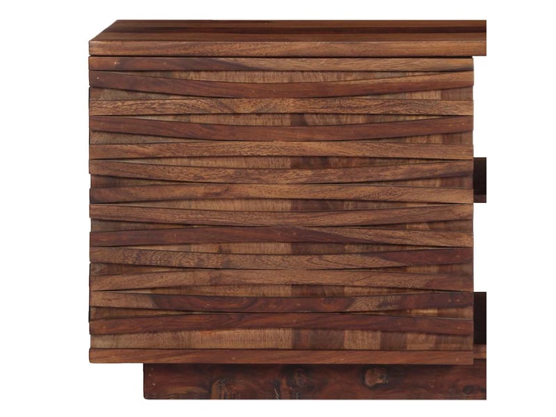  Meuble tv - banc tv - meuble de rangement 120x30x40 cm bois solide  - Conforama E