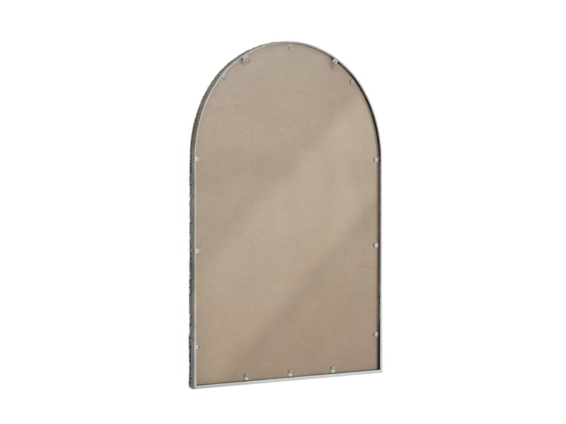  Miroir mural arqué argenté pour salle de bain, chambre, salon et entrée  - Conforama D