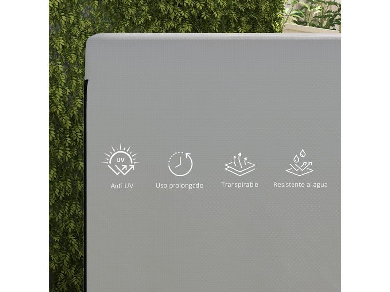 Housse de protection pour balancelle de jardin 215 x 155 x 150 cm, tissu pe 100 gm2 imperméable, résistant aux uv, avec cordons - Conforama D