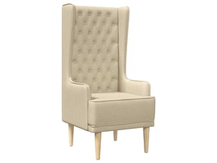 Fauteuil fixe VIDAXL  Tissu beige